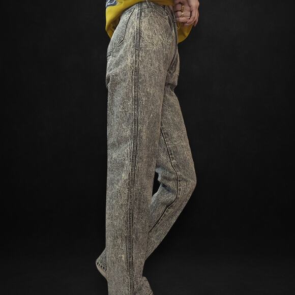 Vintage Rockies Acid Wash High Rise Jeans 80s 90s Gray Western Cowgirl 24 - Picture 3 of 7